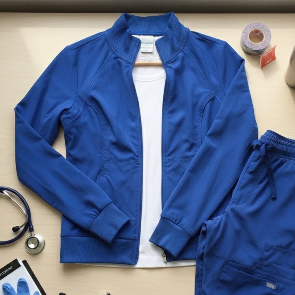 Cherokee Infinity Zip-Up Scrub Jacket